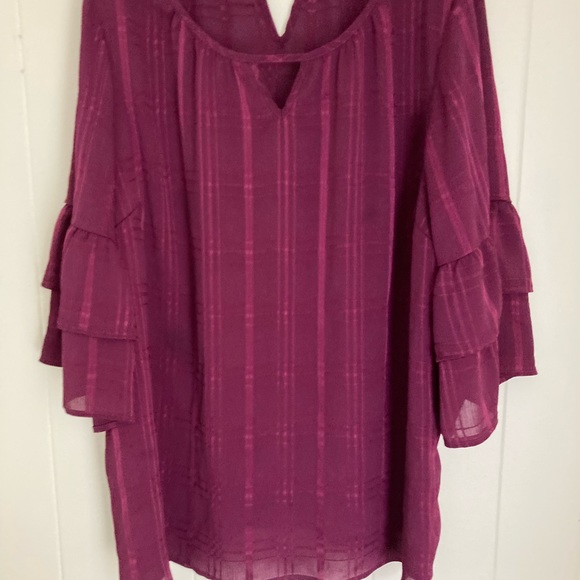 Maroon/Cranberry Blouse - Picture 1 of 5